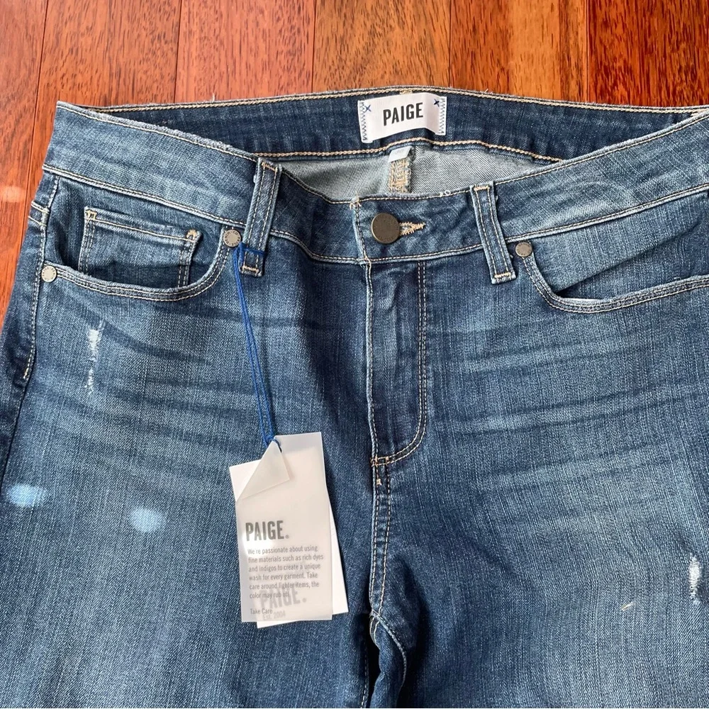 PAIGE Women's Blue Jeans - Picture 4 of 6